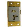 Image of ASEC 20 1 Lever Cut Cupboard Lock - 64mm SB KA RH Visi