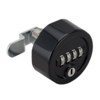 Image of RONIS C4 Combination Cam Lock With Key Override - Black