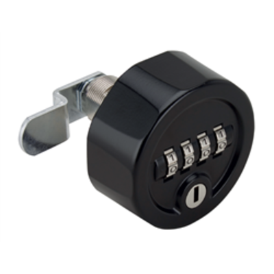 RONIS C4 Combination Cam Lock With Key Override - Black