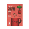 Just Wholefoods Organic Vegan Tomato & Basil Soup - 4 Sachets