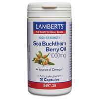 Image of LAMBERTS Sea Buckthorn Berry Oil - 30 x 1000mg Capsules