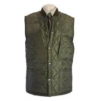 Beaver Mens Olive Quilted Shooting Waistcoat / Gilet / Vest - 38