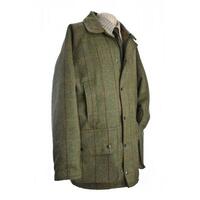 Beaver Mens Waterproof Green Tweed Country Coat - S