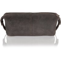 Image of Woodland Leather Vintage / Antique Leather Wash Bag / Toiletry Bag - Crackle