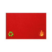 Image of Eco-Sound Unframed Blazemaster Noticeboard 1200 x 900mm Red