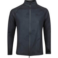G/FORE Golf Jacket - Skull & Ts Embossed Mid FZ - Onyx AW19