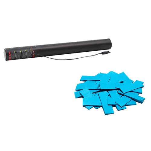 Electric Confetti Cannon 50cm Light Blue