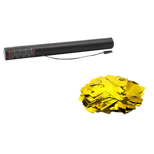 Electric Confetti Cannon 50cm Gold