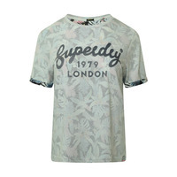 SUPERDRY 1979 HAWAII BOXY T-SHIRT - BLACK TROPICAL AOP - 10