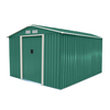 Image of Metal Garden Shed Green 8ft x 10ft