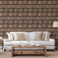 Image of Antique Bookcase Wallpaper Brown - Direct Wallpapers 575208