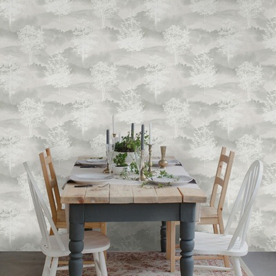 Patterdale Shetland Grey Wallpaper 90820