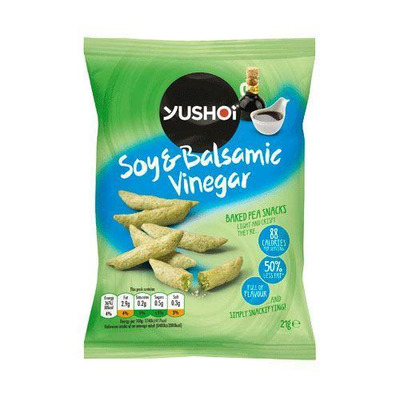 Yushoi - Soy & Balsamic Vinegar Baked Pea Snacks (21g)