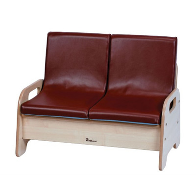 2-Seat Wooden Sofa