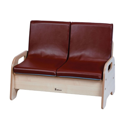 2-Seat Wooden Sofa