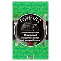 Fish4Ever Mackerel in Organic Spinach & Seaweed Sauce 120g