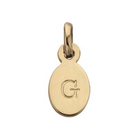 Image of Bespoke Alphabet &#039;G&#039; Charm - Gold