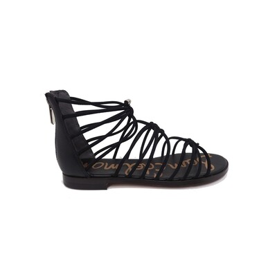Emi Smooth Nubuck Sandals - Black