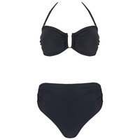 Drop Bandeau Bikini - Black Drop Bandeau Bikini - Black