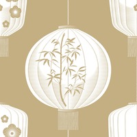 Image of Lucky Lantern Wallpaper Seagrass Mini Moderns AZDPT045SE