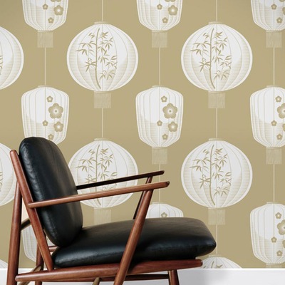 Lucky Lantern Wallpaper Seagrass Mini Moderns AZDPT045SE
