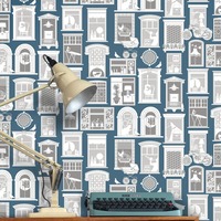 One Day Wallpaper Washed Denim Mini Moderns AZDPT028WD