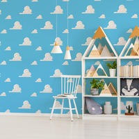 Image of Disney Toy Story Andy's Room Cloud Wallpaper Graham and Brown 108016