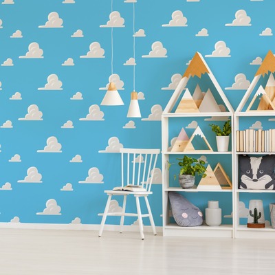 Disney Toy Story Andy’s Room Cloud Wallpaper Graham and Brown 108016