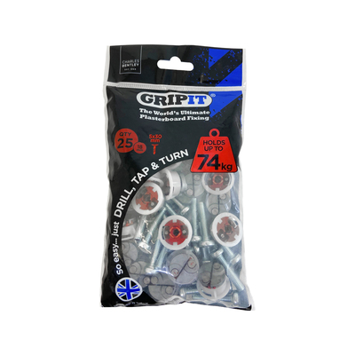 18mm Plasterboard Fixing - 25 Pack (Red)