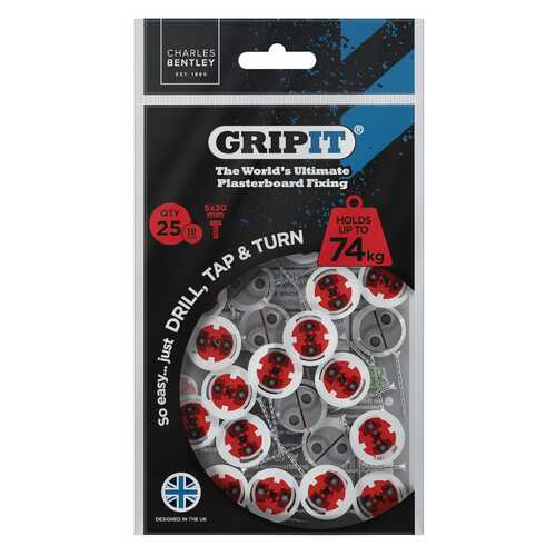 18mm Plasterboard Fixing - 25 Pack (Red)