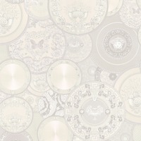 Image of Versace Les Etoiles De la Mer Dish Wallpaper - White 34901-4 - 10m x 70cm
