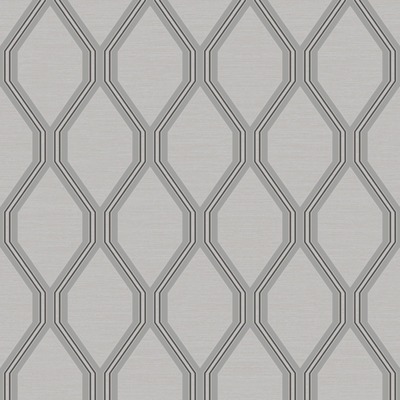 Ariana Geometric Wallpaper Grey / Silver Debona 2490