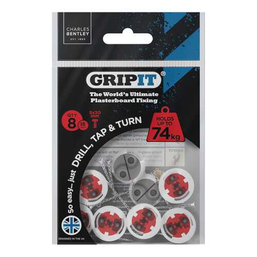 18mm Plasterboard Fixing - 8 Pack (Red)