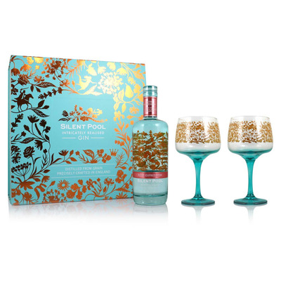 Silent Pool Rose Gin 2x Copa Glass Gift Pack