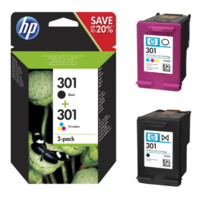 OEM HP 301 Combo Pack Ink Cartridges