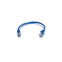 Image of C2G 0.3m Cat5e Booted Unshielded (UTP) Network Patch Cable - Blue