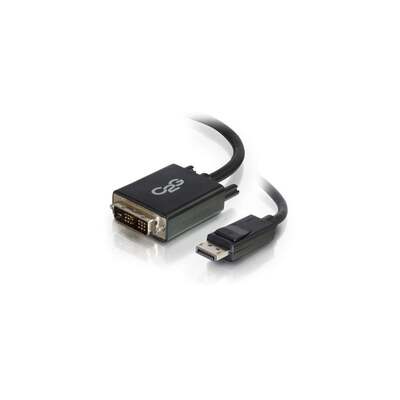 C2G 2m DisplayPort Male to Single Link DVI-D Male Adapter Cable - Blac