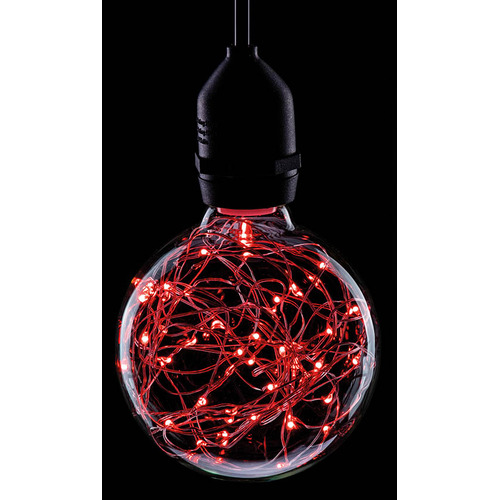 1.7W LED G95 Polystar ES Lamp - Red
