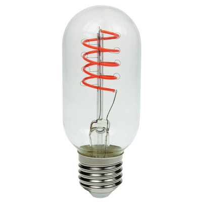 Spiral LED Filament Lamp 4W E27 - Magenta