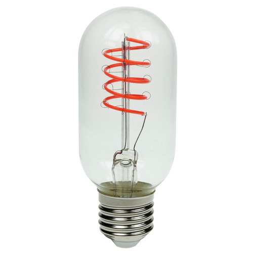 Spiral LED Filament Lamp 4W E27 - Magenta