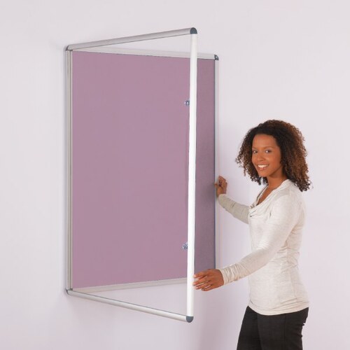 ColourPlus Tamperproof Noticeboard 1200x1200mm Lilac