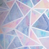 Image of Pastel Geometric Glitter Wallpaper Multi Arthouse 296002