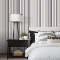 Image of Global Fusion GF Stripe Wallpaper Grey Galerie G56408