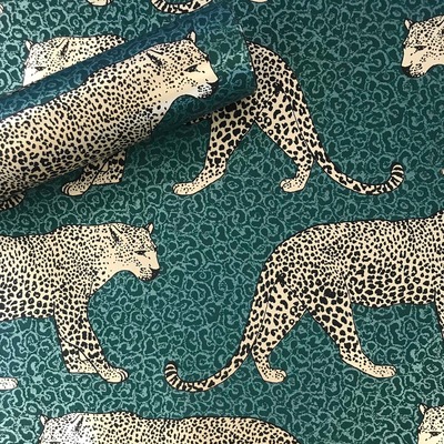 Leopard Wallpaper Emerald Green World of Wallpaper 274683