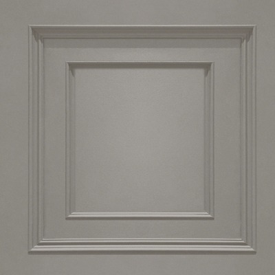 Amara Panel Vinyl Wallpaper Silver Belgravia 7374
