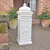 Image of Regent Free-Standing Post Box - White
