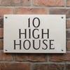 Image of Limestone House Sign 3 line 40.5 x 25.5cm