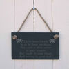 Image of Welsh slate hanging sign - "To be born Welsh is to be born privileged....." -...