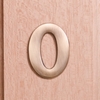 Image of 6cm Antique Brass Door Number 0