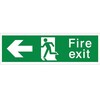 Image of Fire Exit - With arrow - Left Sign